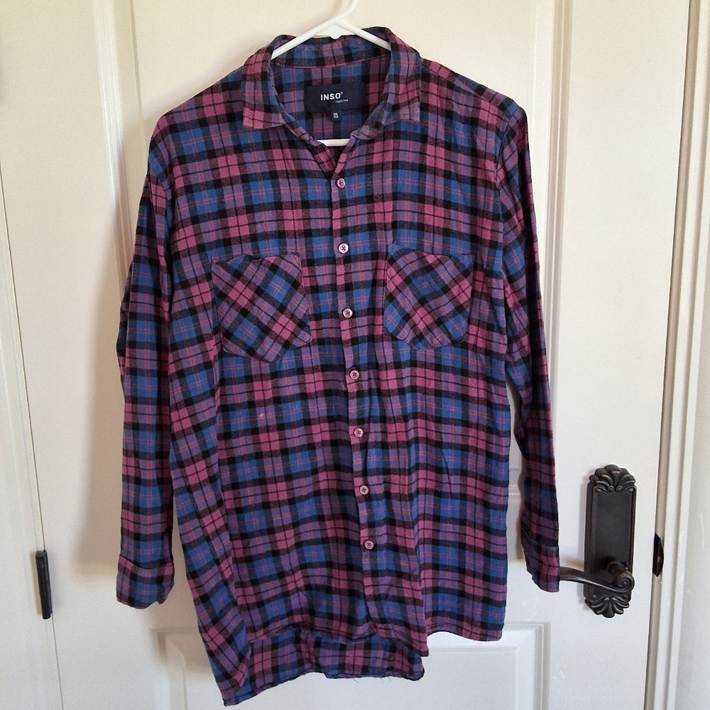 Inso Plaid Button-Up Shirt